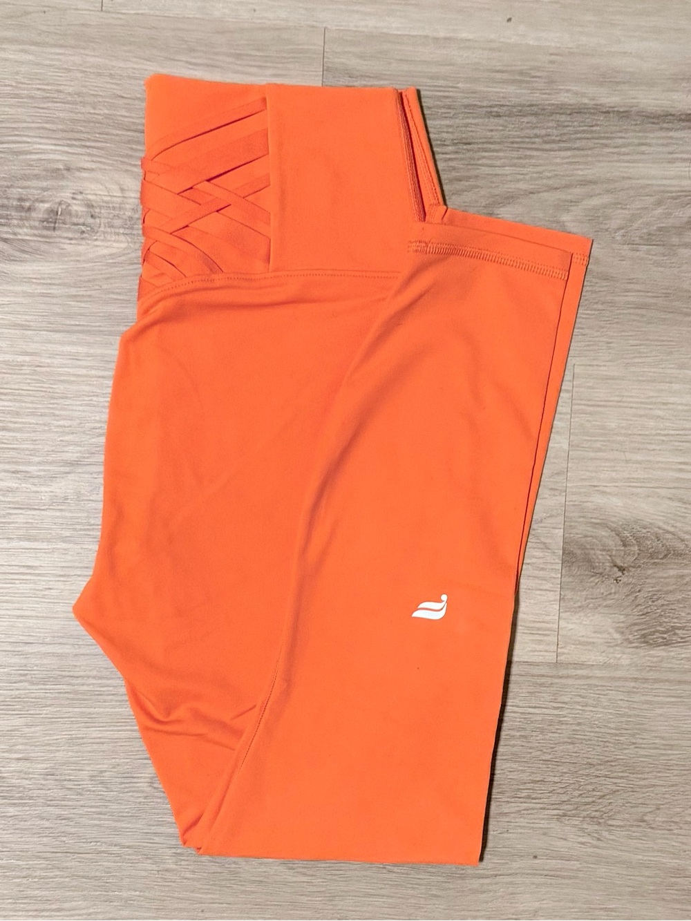 NWT Fabletics Orange High-Waist Boost PowerHold Leggings Size Small — Fall Wear